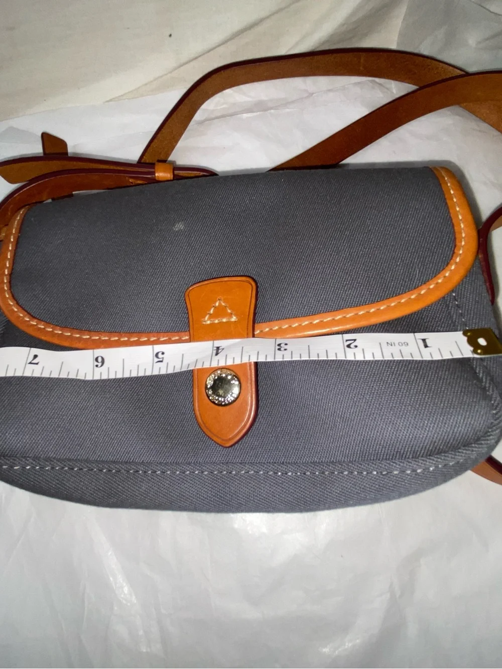 Classic vintage  nylon canvas  Crossbody Bag by Dooney & Bourke